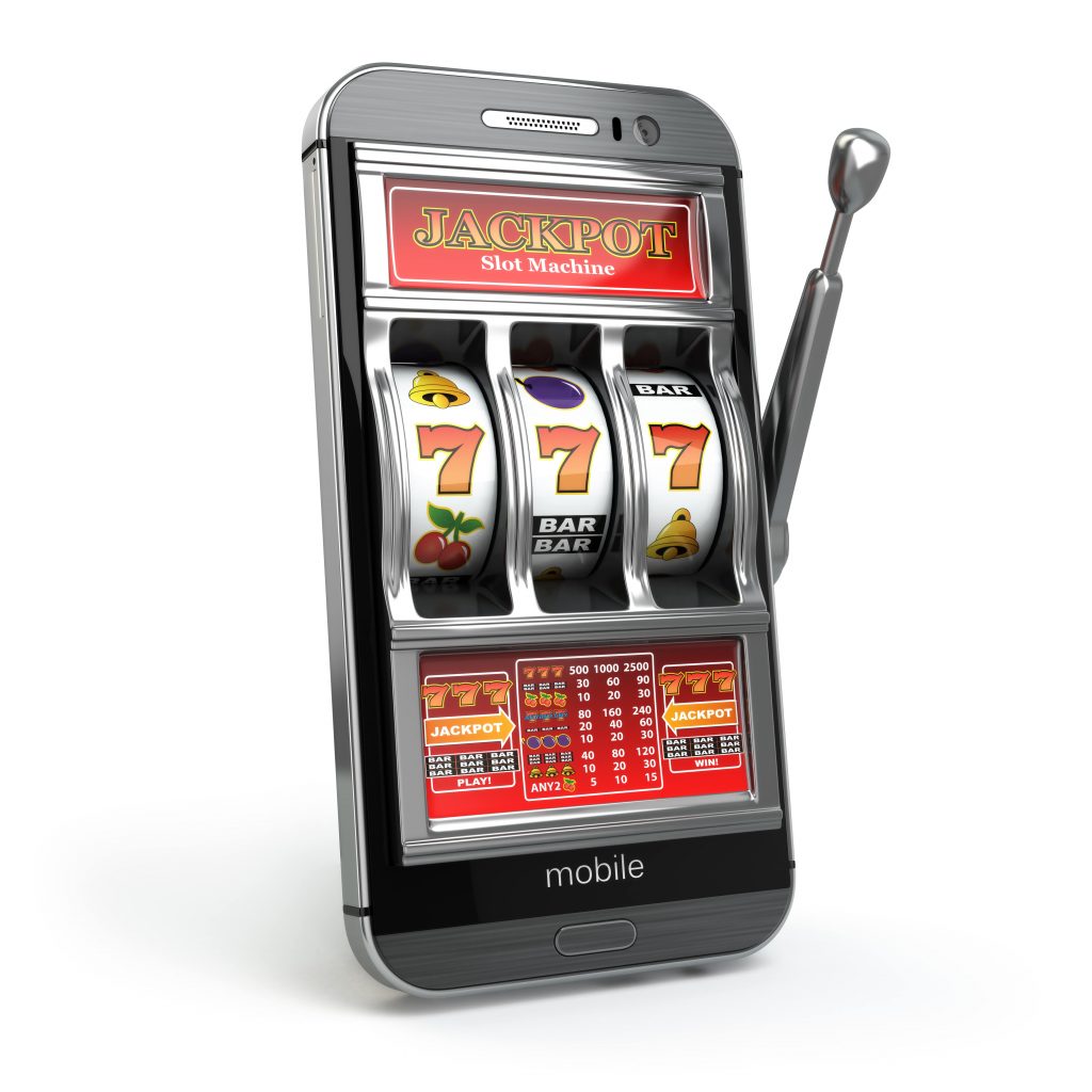 mobile-phone-playing-online-slot-machine-game-dengan-menang-baris-7s
